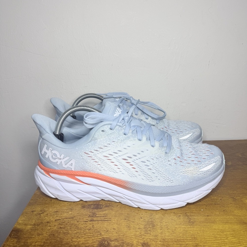 Hoka One One Clifton 8 Running Shoes Women's Size 10 B Blue